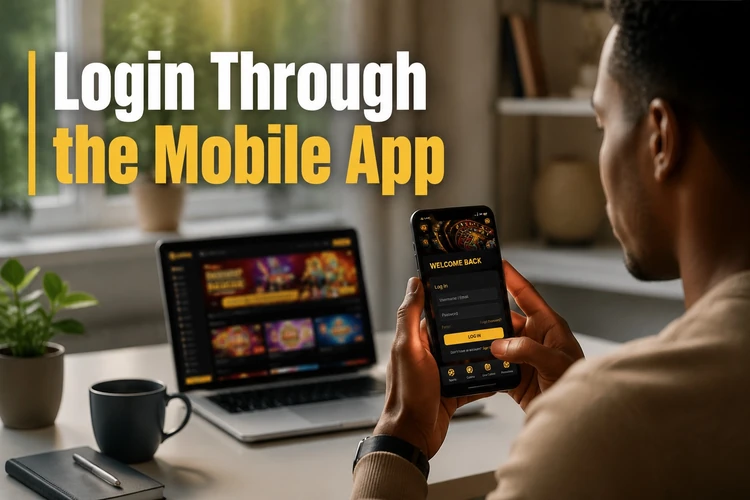 Login Through the Mobile App
